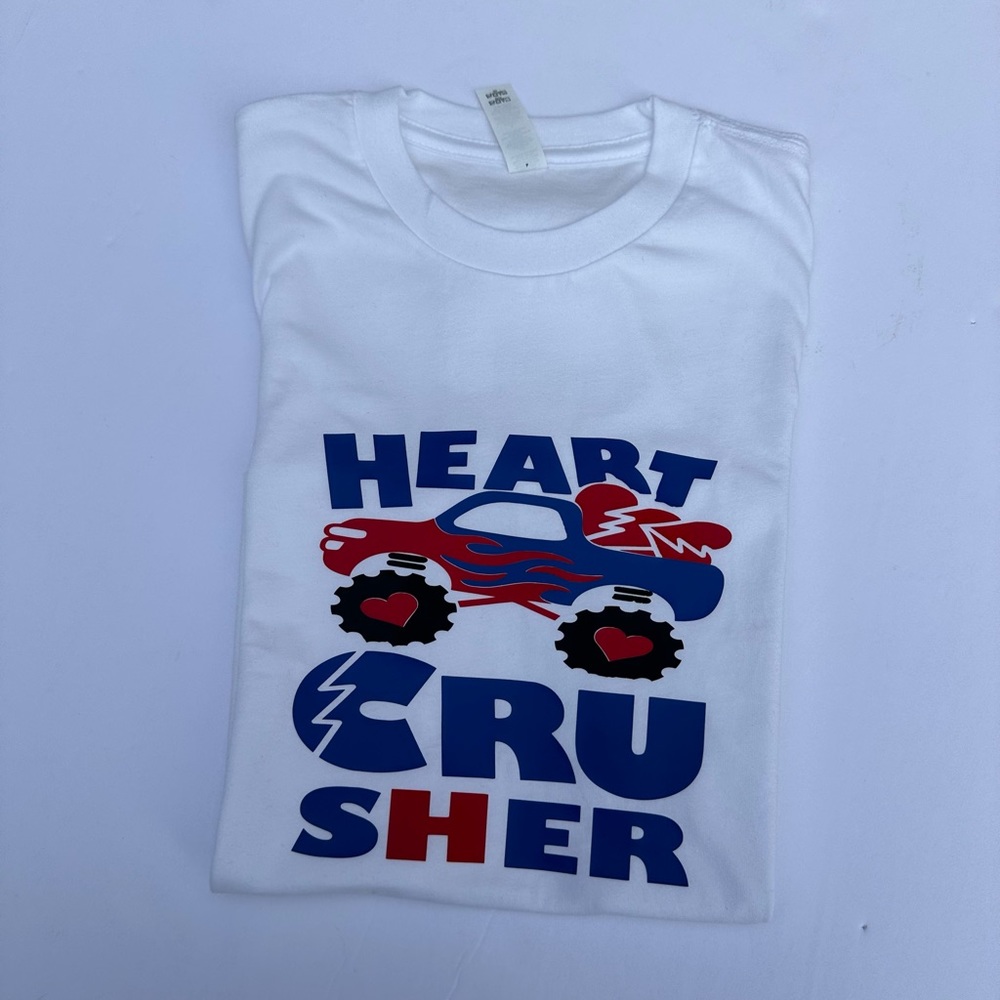 Valentine Heart Crusher boy shirt, size s(6-7), new